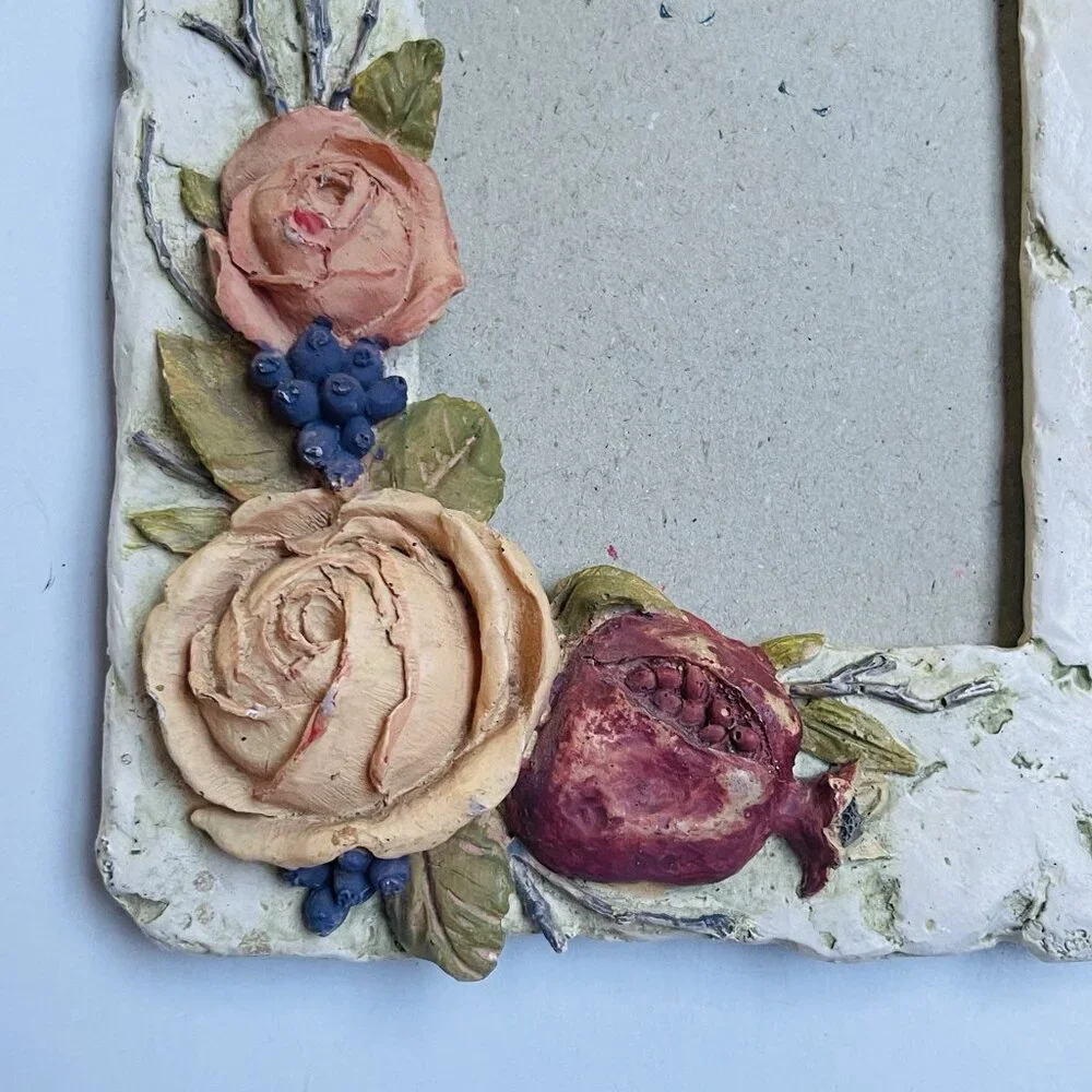 Vintage Style Floral Frame Photo Picture Cottage Garden Rose‎ Decor Vintage